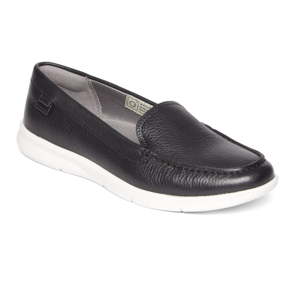 Rockport Loafers For Womens Black - Ayva Washable - QL8041976